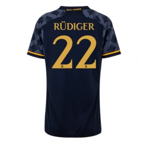 Real Madrid Antonio Rudiger #22 Gostujuci Dres za Ženska 2023-24 Kratak Rukavima